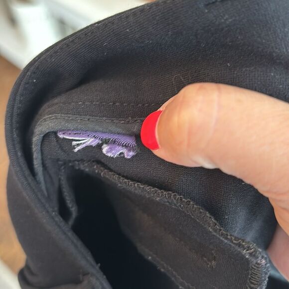 NYDJ Women’s black straight leg work dress pants stretch and comfortable size 12 - Picture 10 of 12